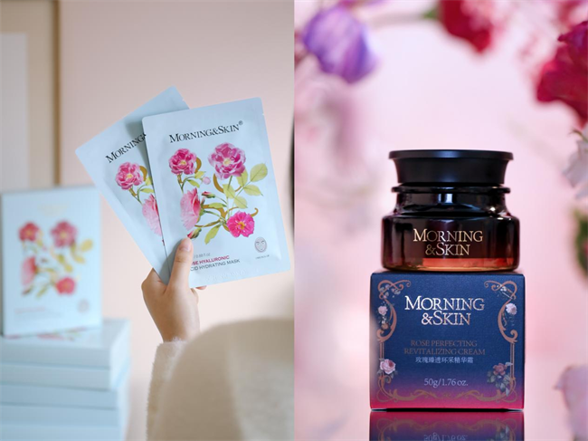 玫莉蔻玫瑰环采精华霜与玻尿酸面膜冬肌渴饮玫瑰露养出莹亮水光肌(图1)