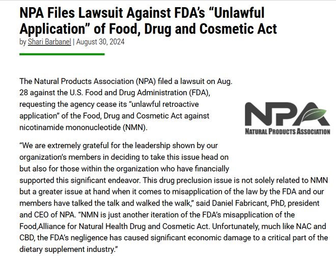 PG电子网站FDA正式批准NMN合法身份抗衰教父辛克莱垄断市场想法落空(图14)