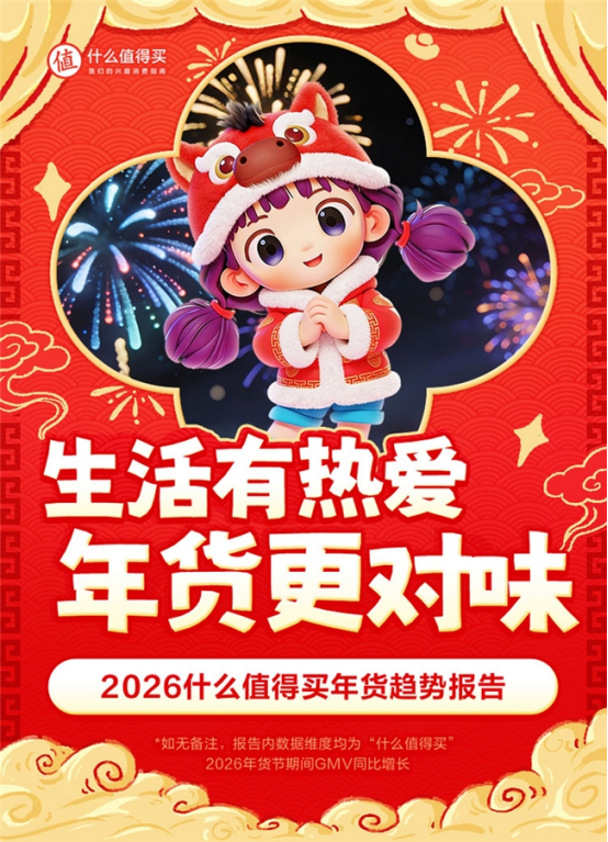 “什么值得买”发布2026年货消费趋势：生活有热爱年货更对味(图1)